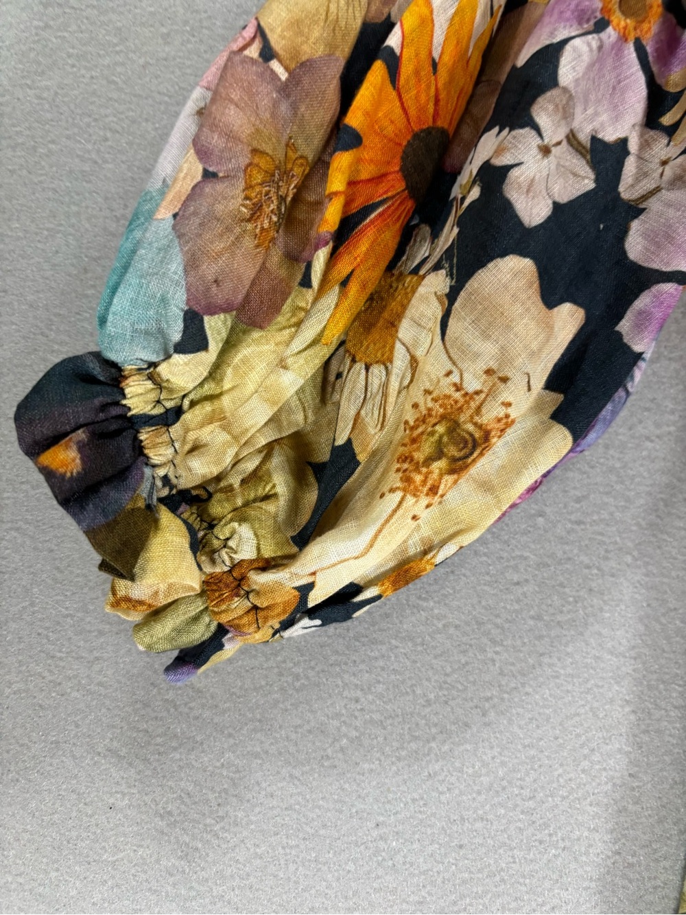 Anthropologie Maeve moxy linen V-Neck Puff Sleeve Blouse - Multicolor - Picture 10 of 10